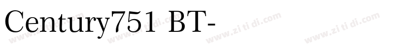 Century751 BT字体转换